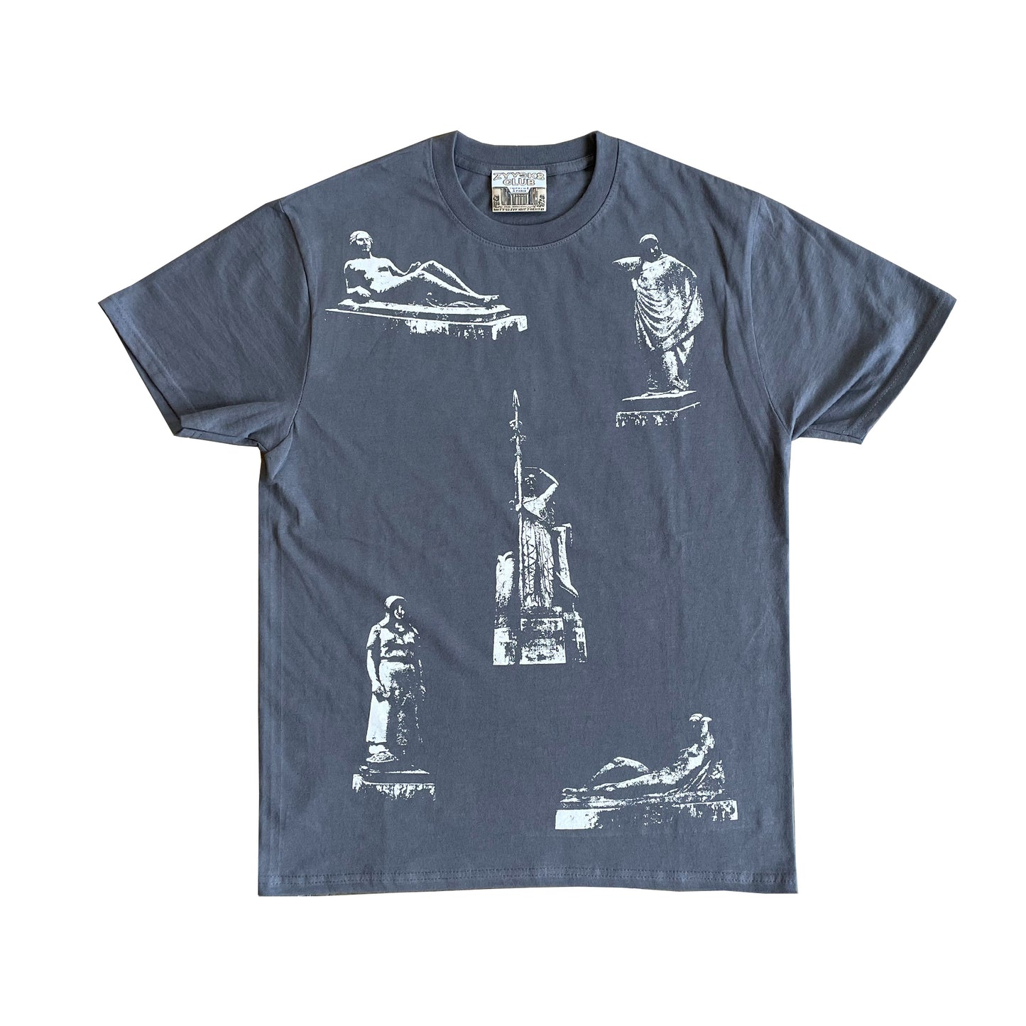 Zyy-shirt Statues Gris